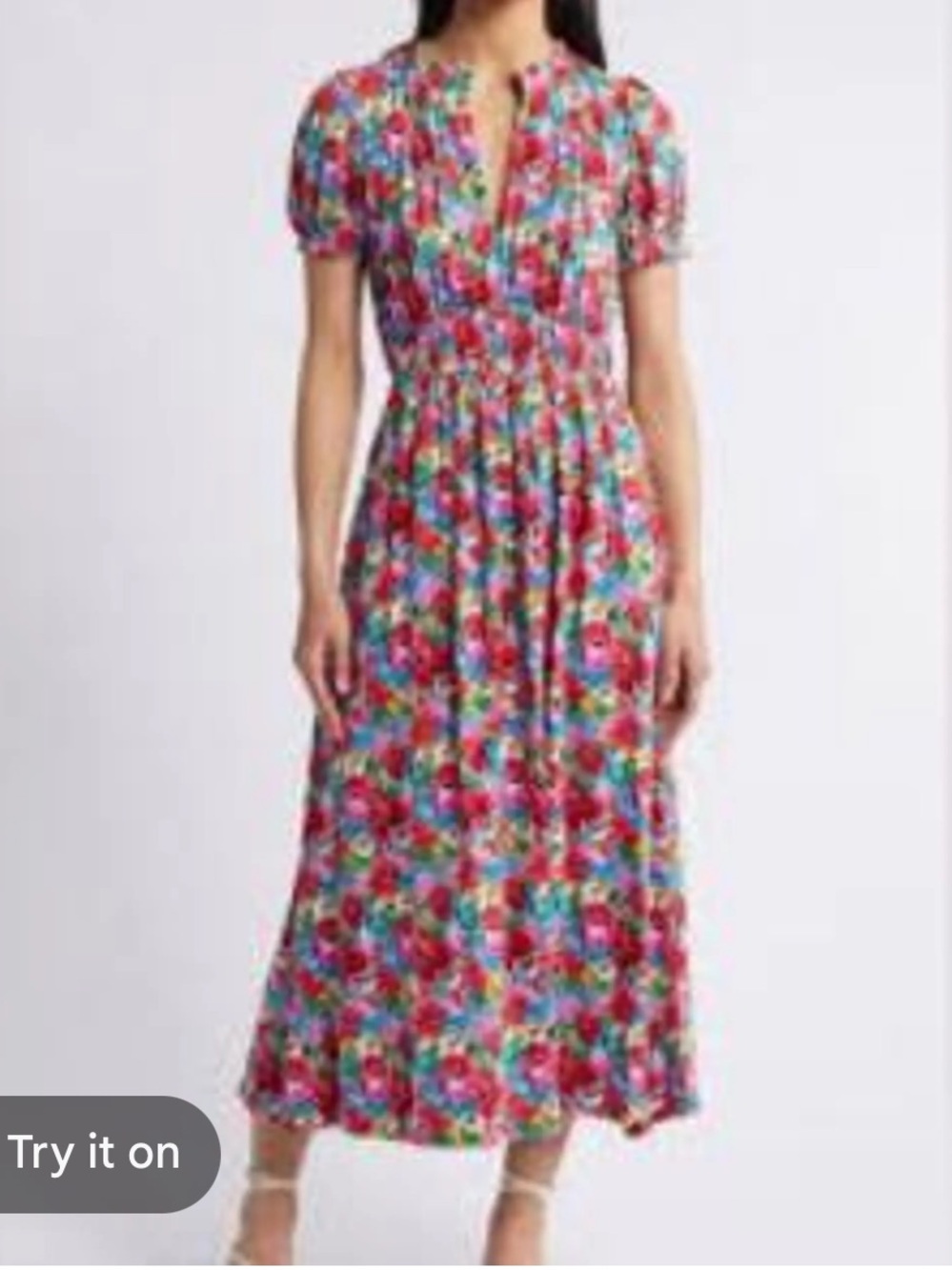 Boden Roseanna Jersey Floral Dress Size 10 - Picture 2 of 6
